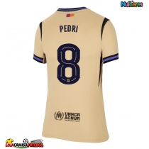 Camisa de Futebol Barcelona Pedri Gonzalez #8 Equipamento Secundário Mulheres 2025-26 Manga Curta